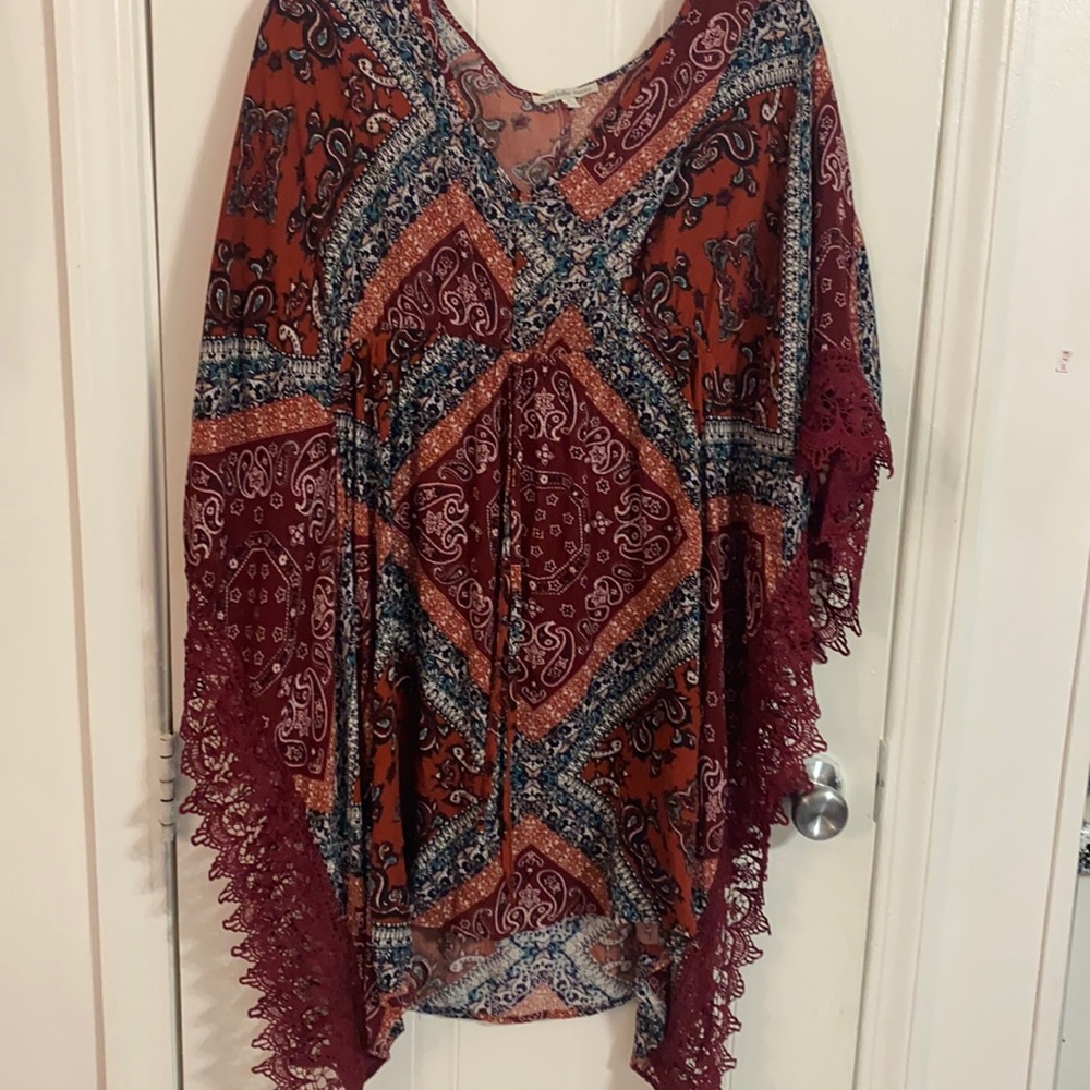 Charlotte Russe Boho Kaftan tunic